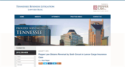 Desktop Screenshot of nashvillebusinesslitigationlawyersblog.com