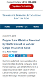 Mobile Screenshot of nashvillebusinesslitigationlawyersblog.com