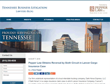 Tablet Screenshot of nashvillebusinesslitigationlawyersblog.com